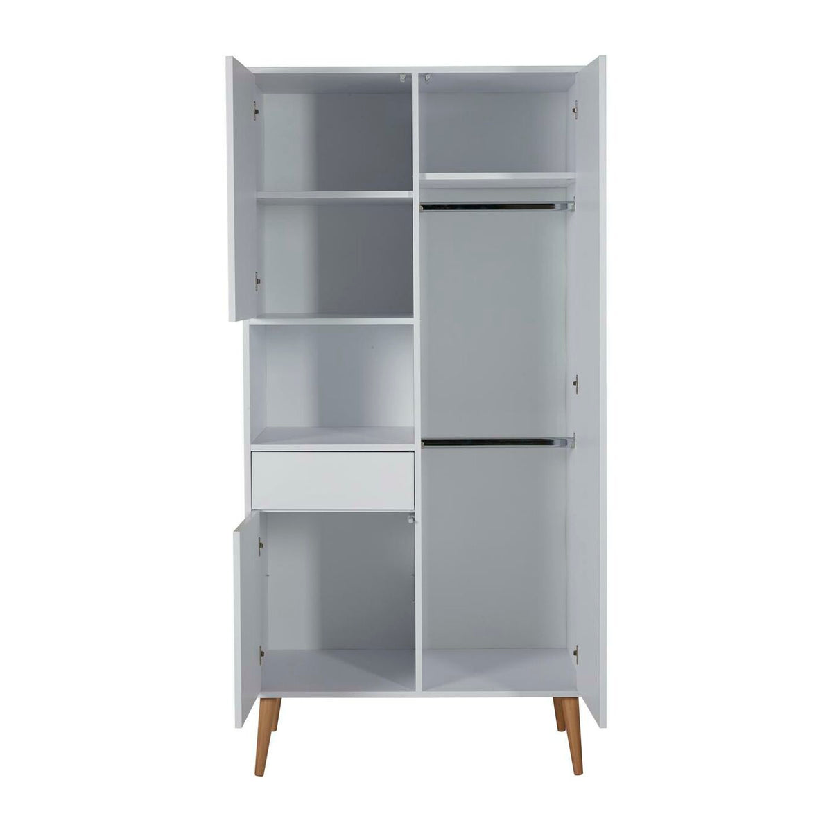 Quax Cocoon Kleiderschrank 3-türig ice white