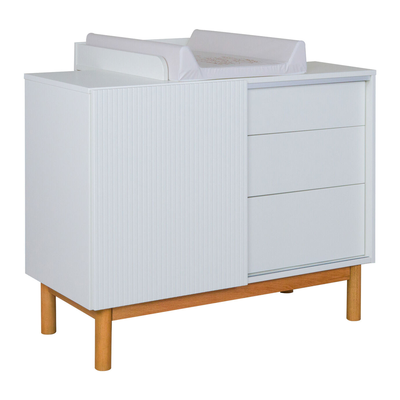 Quax Mood Kinderzimmer 3-teilig inkl. Wickelaufsatz white *SALE*