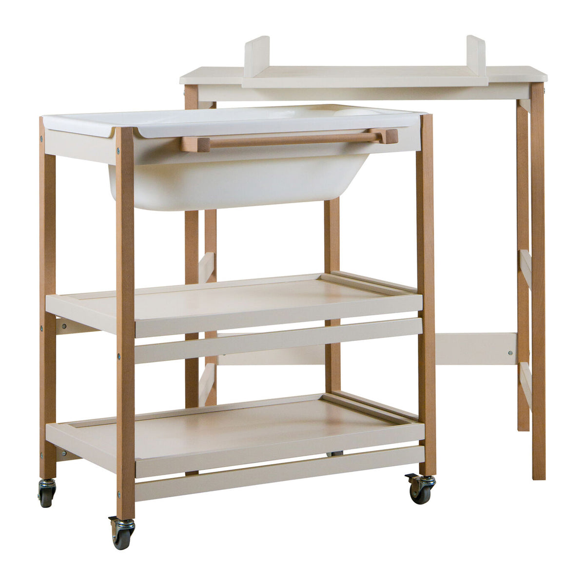 Quax Bade-Wickel-Kombination Smart clay-natural