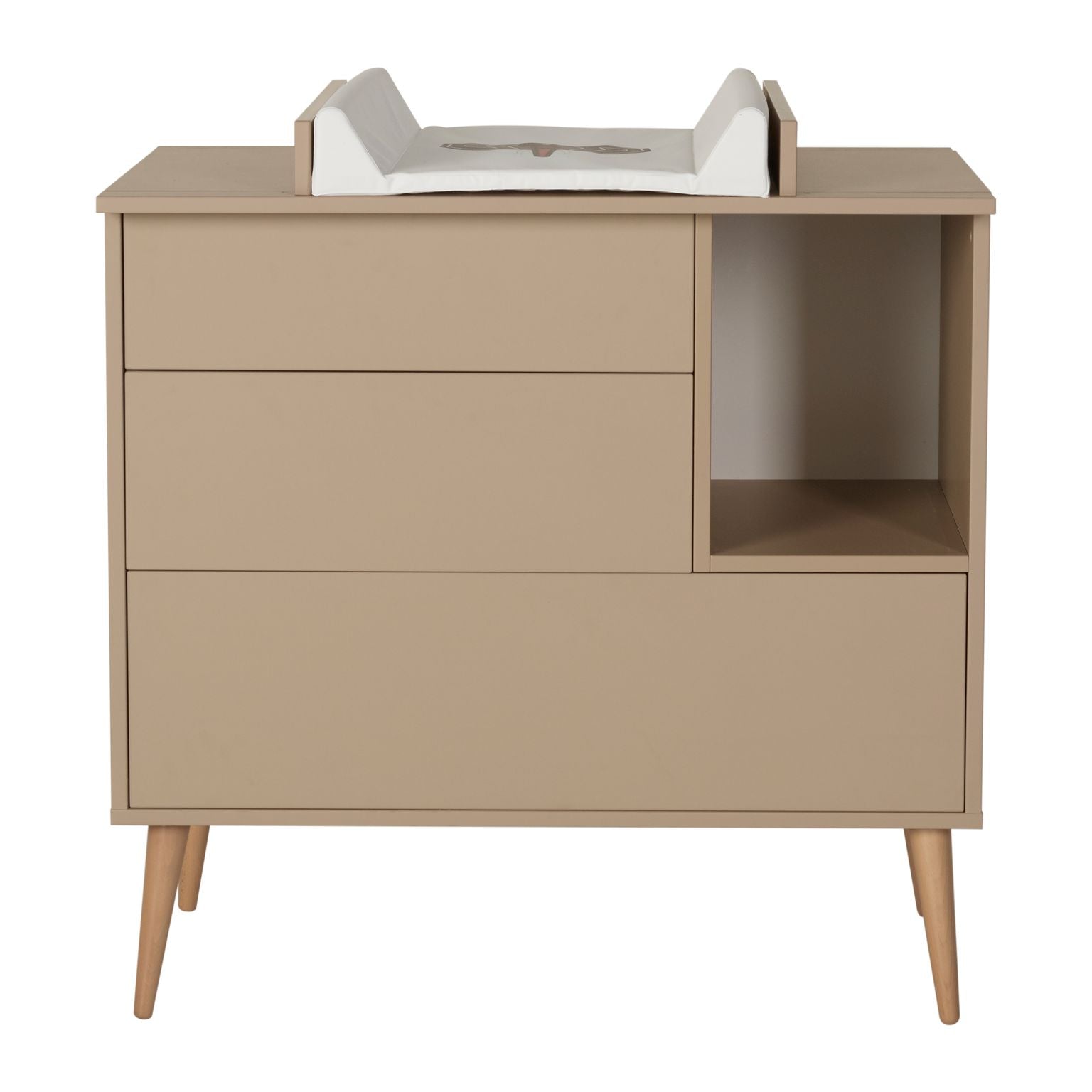 Quax Cocoon Wickelkommode inkl. Wickelaufsatz latte
