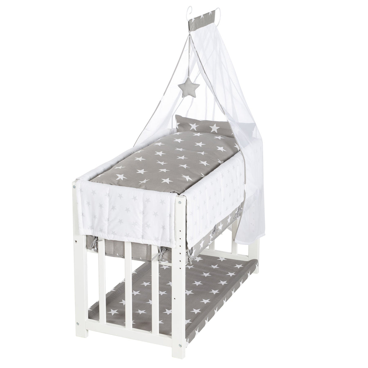 Roba Stuben- &amp; Beistellbett 3 in 1 Little Stars inkl. Bettzubehör *SALE*