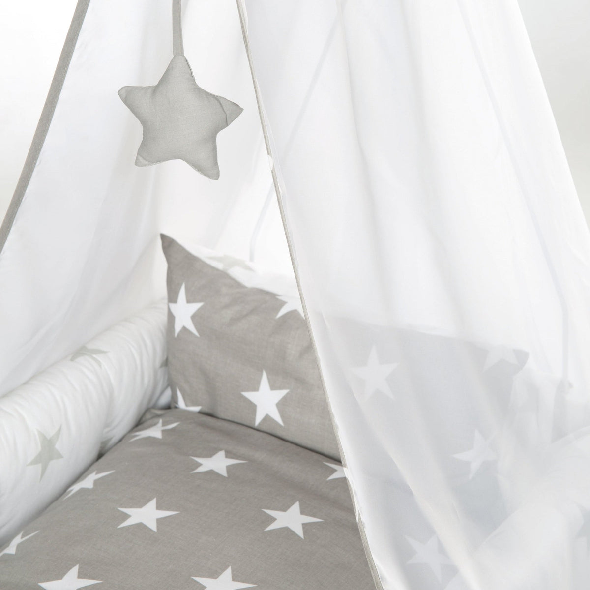 Roba Stuben- &amp; Beistellbett 3 in 1 Little Stars 4 Rollen inkl. Bettzubehör *SALE*