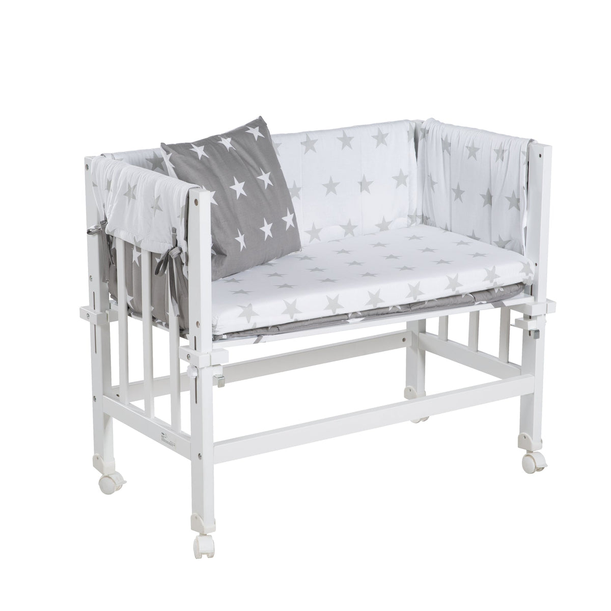 Roba Stuben- &amp; Beistellbett 3 in 1 Little Stars 4 Rollen inkl. Bettzubehör *SALE*