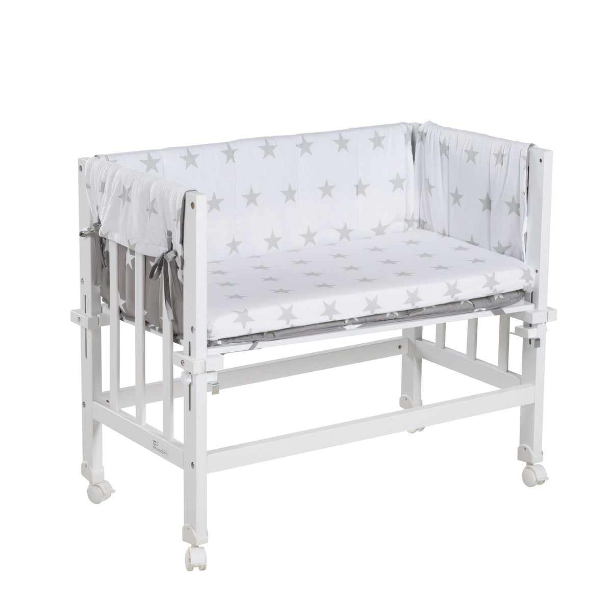 Roba Stuben- &amp; Beistellbett 3 in 1 Little Stars 4 Rollen inkl. Bettzubehör *SALE*