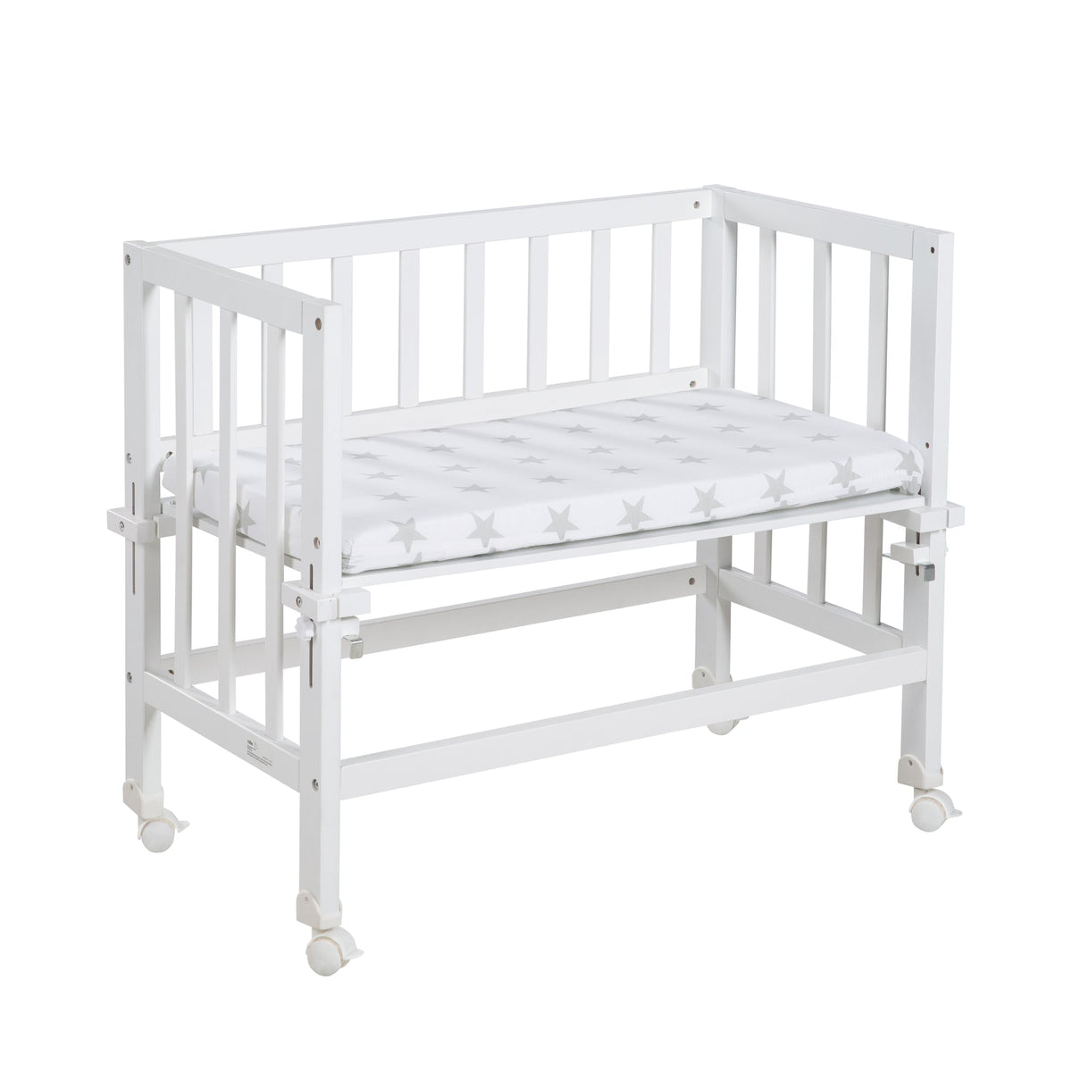 Roba Stuben- &amp; Beistellbett 3 in 1 Little Stars 4 Rollen inkl. Bettzubehör *SALE*