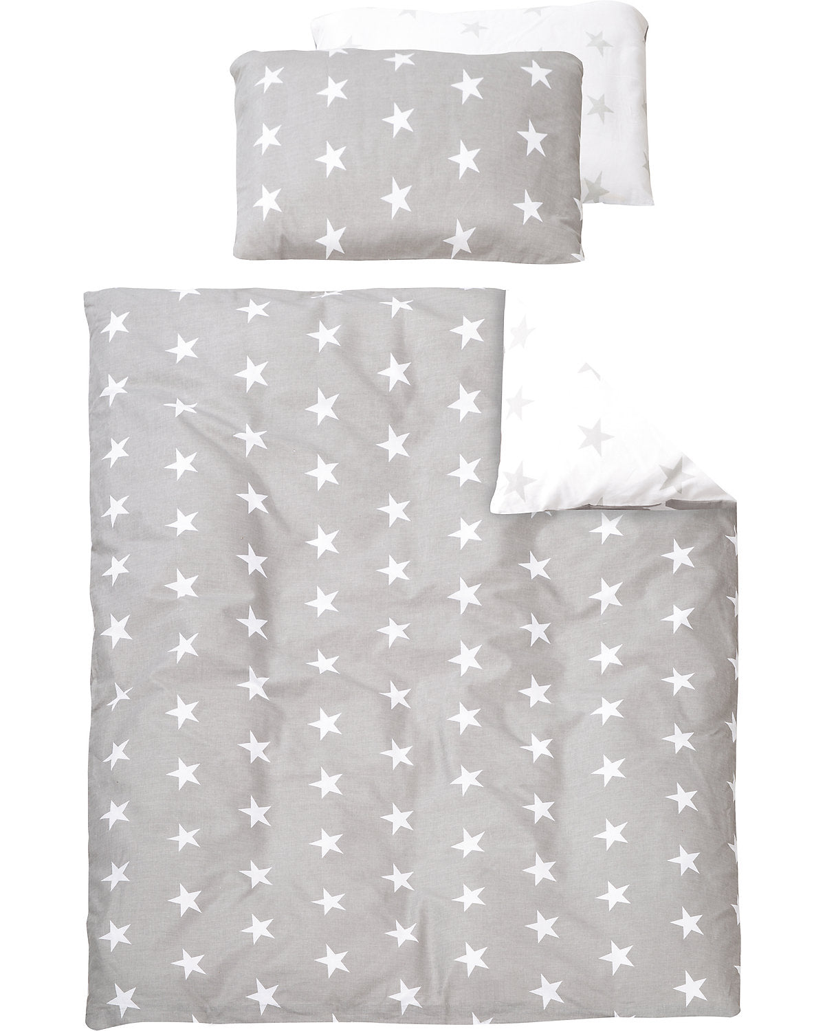 Roba Kinderbett Komplett-Set Sterne grau 5-teilig
