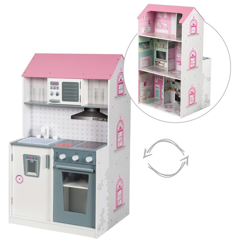 Roba Puppenhaus und Küche, 2 in 1