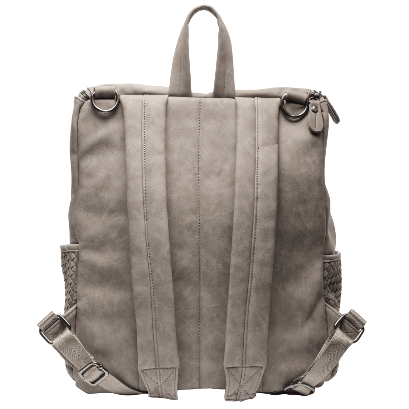 Little Company Lisbon Braided Diaper Backpack Taupe