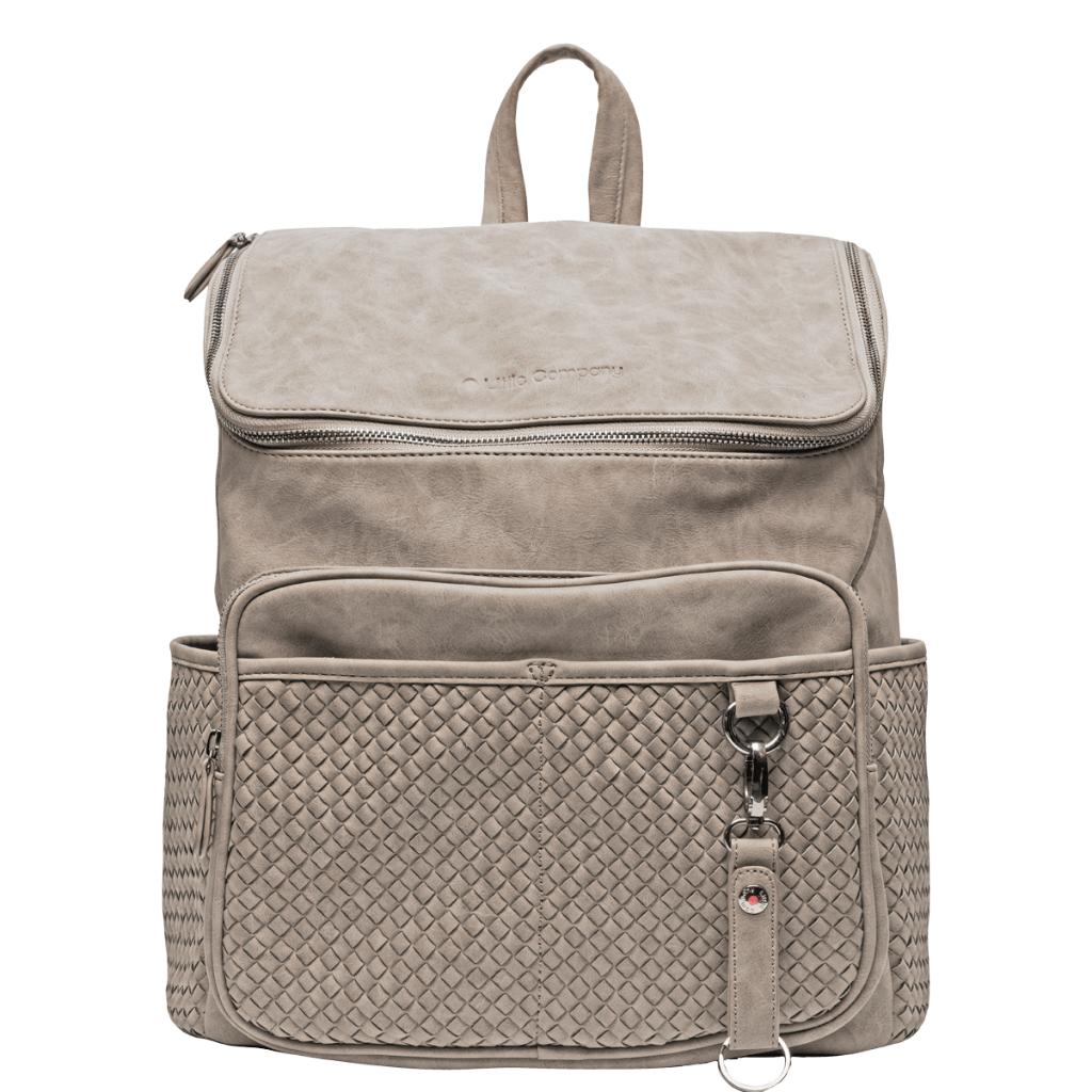 Little Company Lisbon Braided Diaper Backpack Taupe