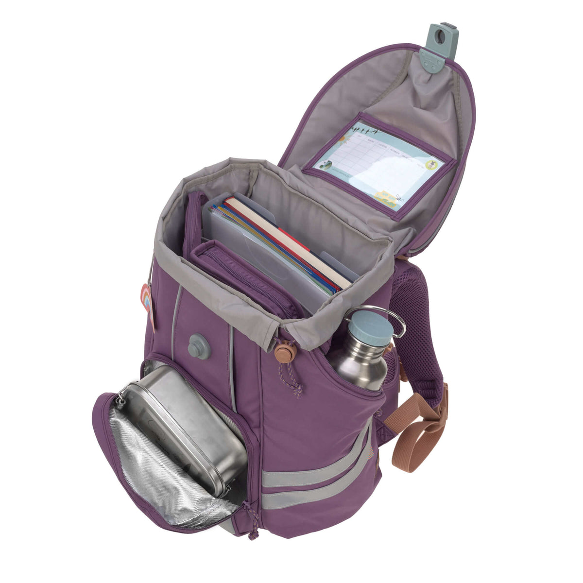 Lässig Schulranzen Set 7-teilig, Unique Purple