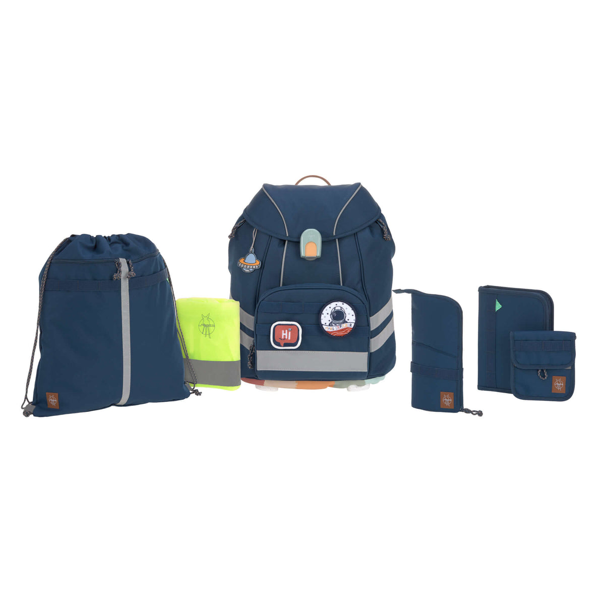 Lässig Schulranzen Set 7-teilig, Unique Navy