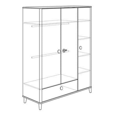 Steiff LOTTE & FYNN Kleiderschrank by PAIDI