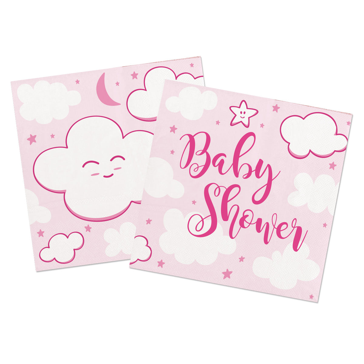 Babyshower Servietten rosa