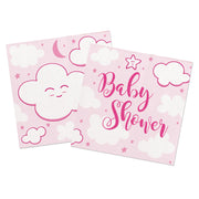 Babyshower Servietten rosa