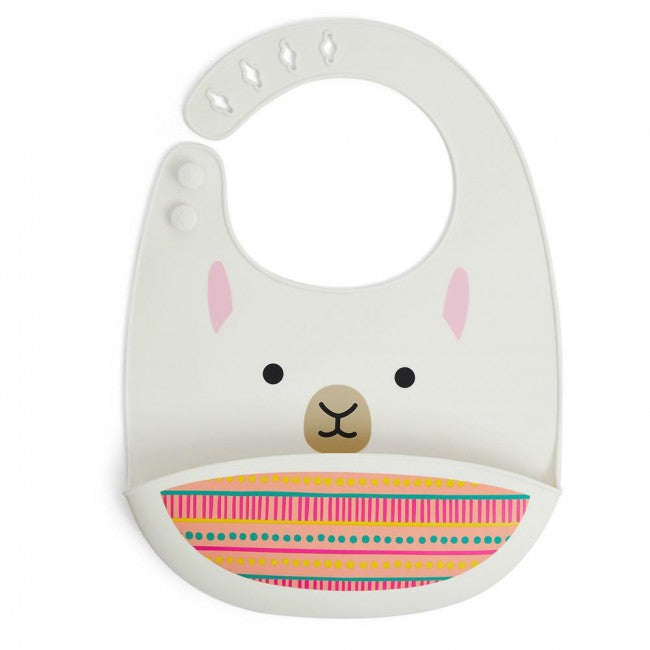 Skip Hop Zoo Fold &amp; Go Silicone Bib - Silikonlätzchen