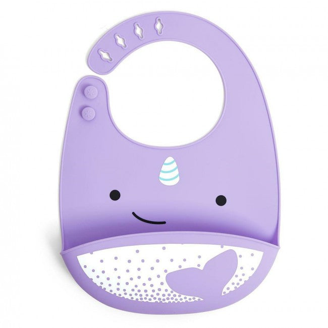 Skip Hop Zoo Fold &amp; Go Silicone Bib - Silikonlätzchen