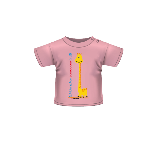 Kurzarm T-Shirt mit Spruch Sooo gross