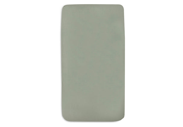 Jollein Spannbettlaken Wiege Jersey 40/50x80/90cm - Ash Green - 2 Stück