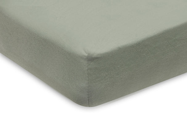 Jollein Spannbettlaken Wiege Jersey 40/50x80/90cm - Ash Green - 2 Stück