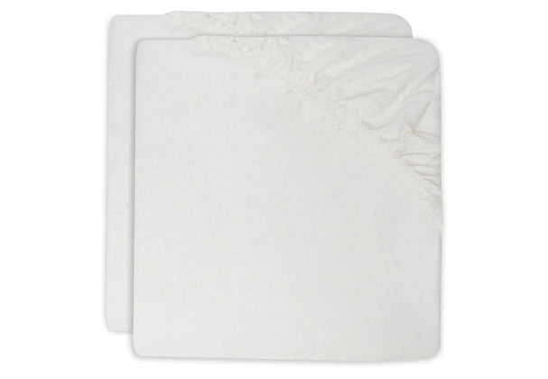 Jollein Wickelauflagenbezug Frottee 50x70 cm 2er Pack White