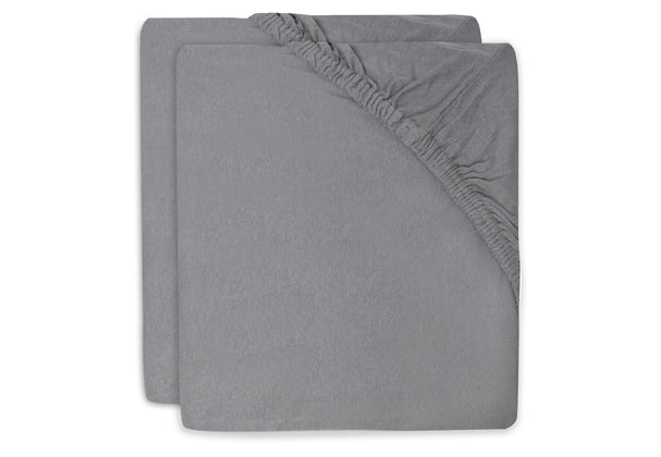 Jollein Spannbettlaken Wiege Jersey 40/50x80/90cm - Storm Grey
