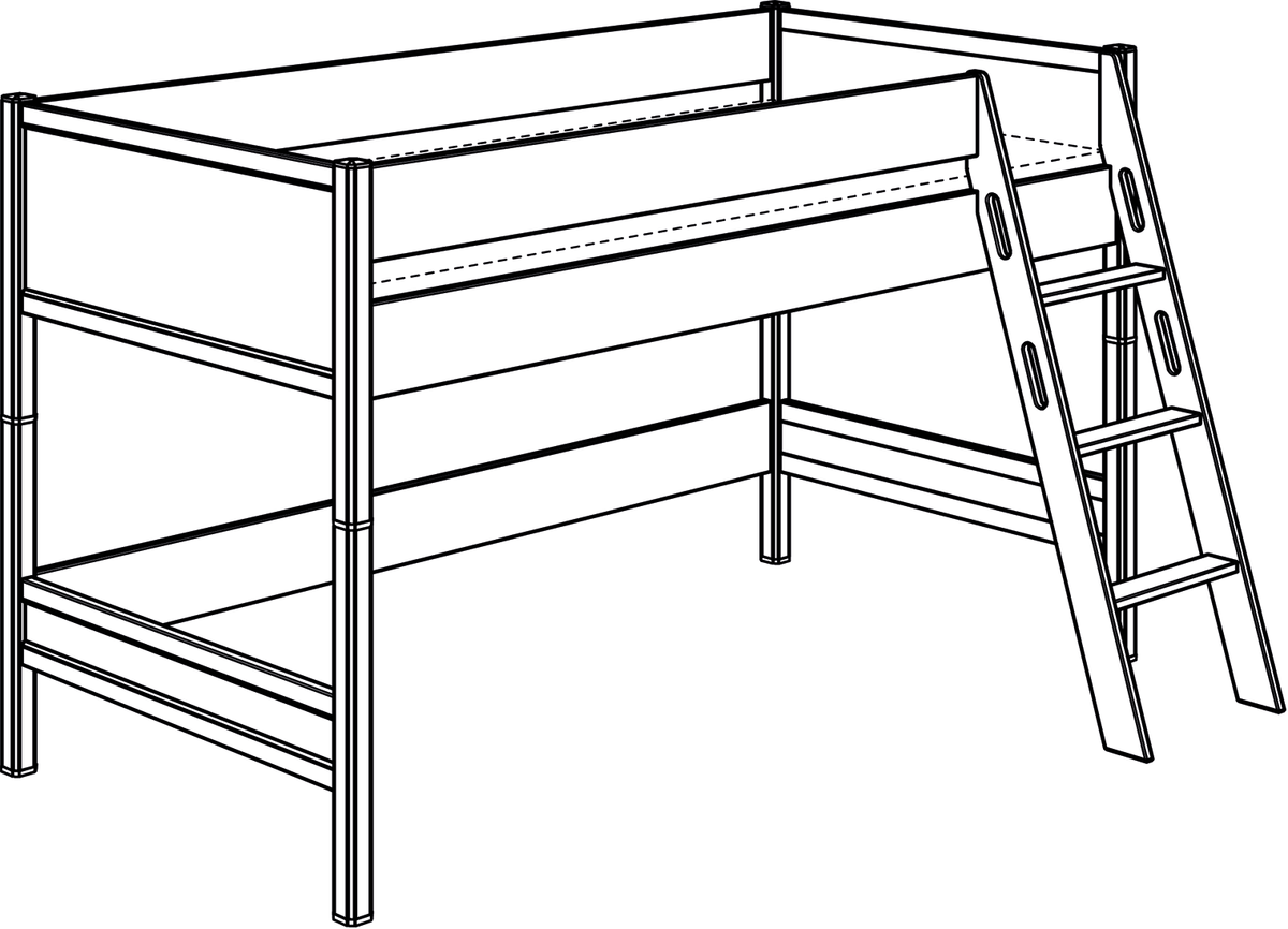 PAIDI SOPHIA Spielbetten Höhe 125 cm
