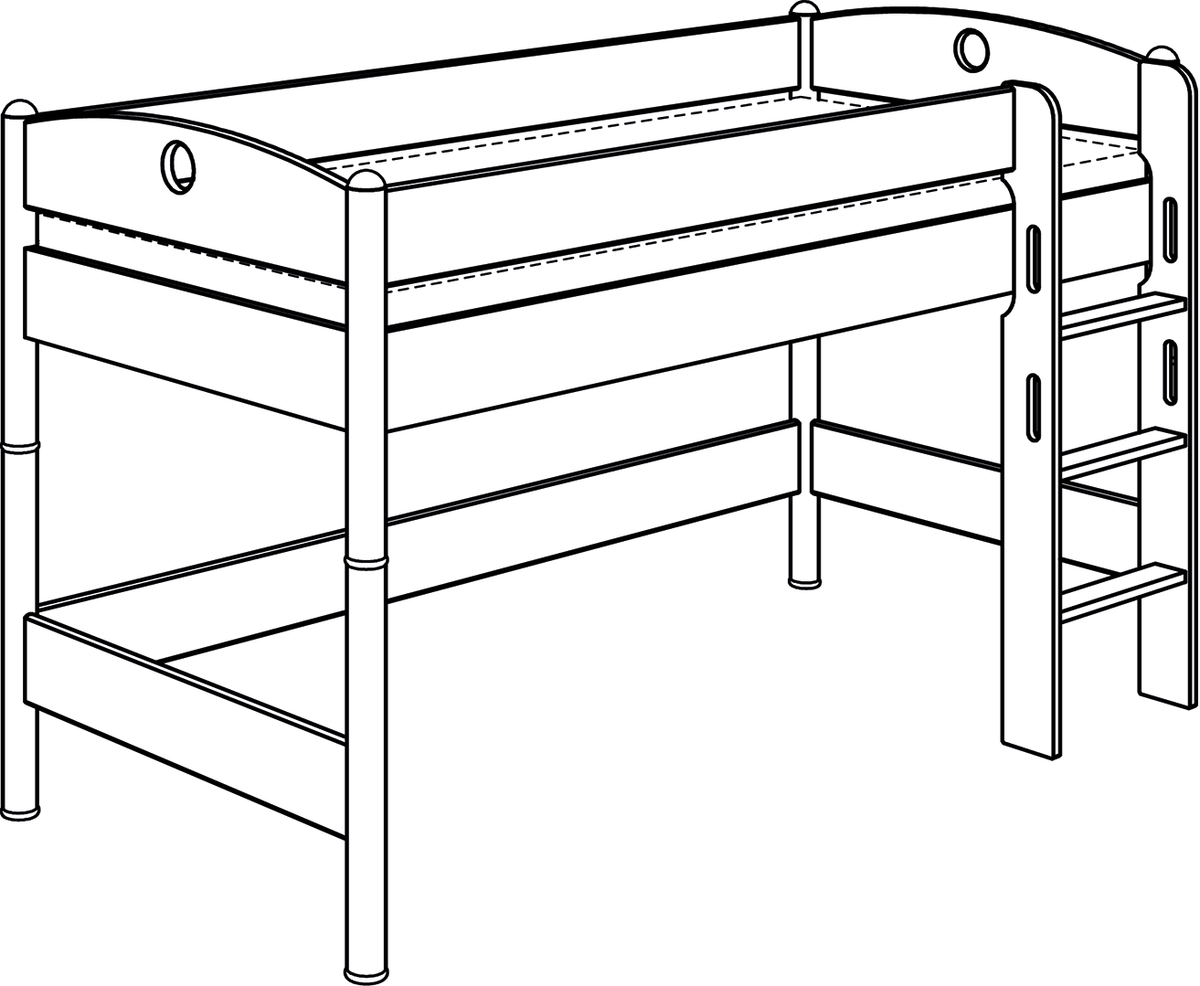 PAIDI FLEXIMO Spielbetten Höhe 125 cm