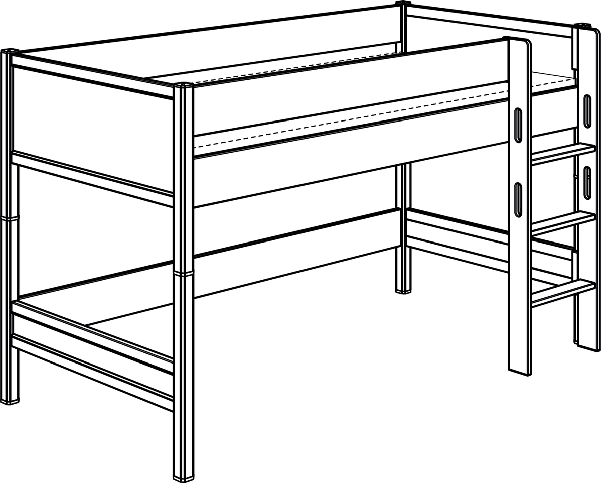 PAIDI SOPHIA Spielbetten Höhe 125 cm