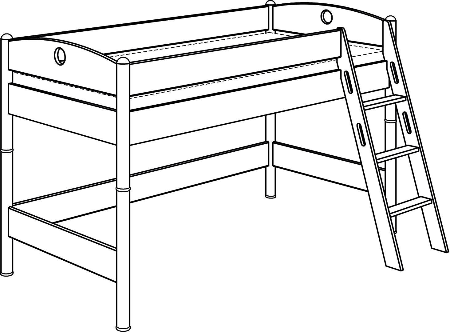 PAIDI FLEXIMO Spielbetten Höhe 125 cm