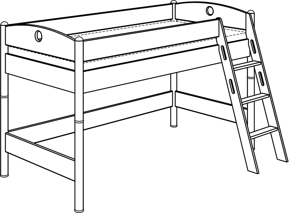 PAIDI FLEXIMO Spielbetten Höhe 125 cm