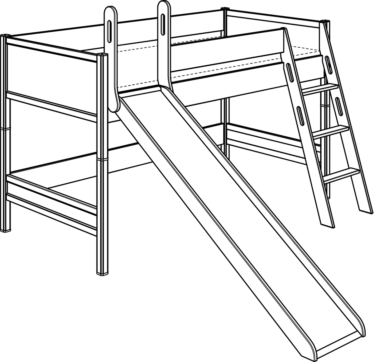 PAIDI SOPHIA Spielbetten Höhe 125 cm