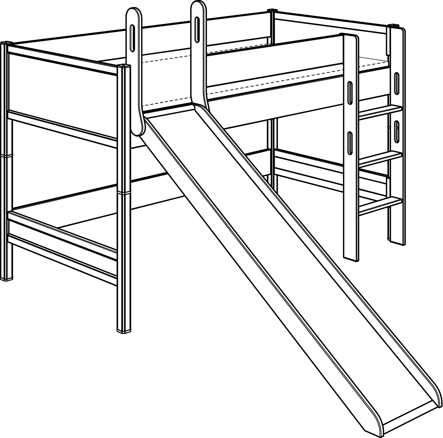 PAIDI SOPHIA Spielbetten Höhe 125 cm