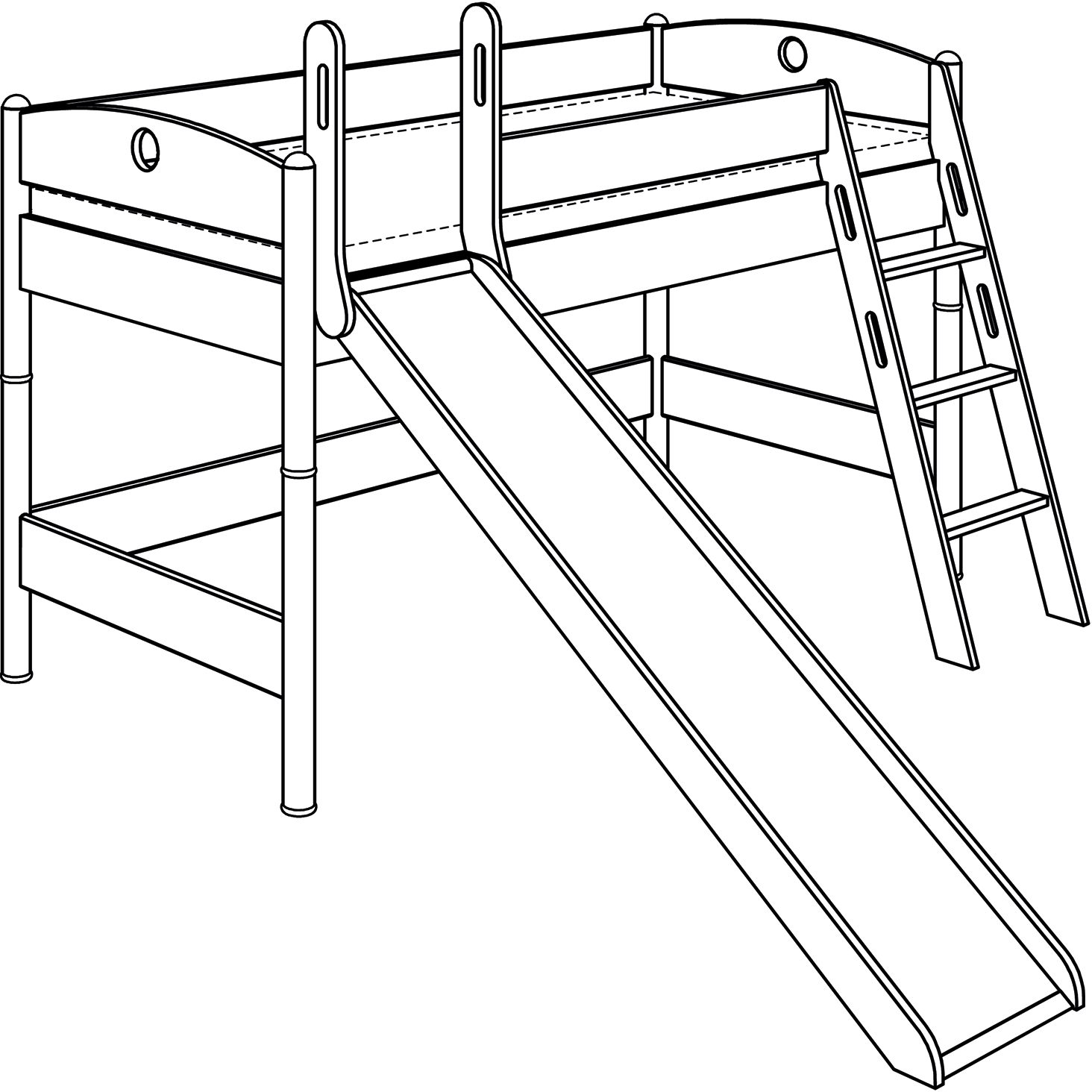 PAIDI FLEXIMO Spielbetten Höhe 125 cm