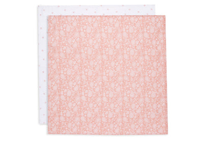 Jollein Spucktuch Hydrophill Paisley Halo - Rosewood - GOTS - 2 Stück