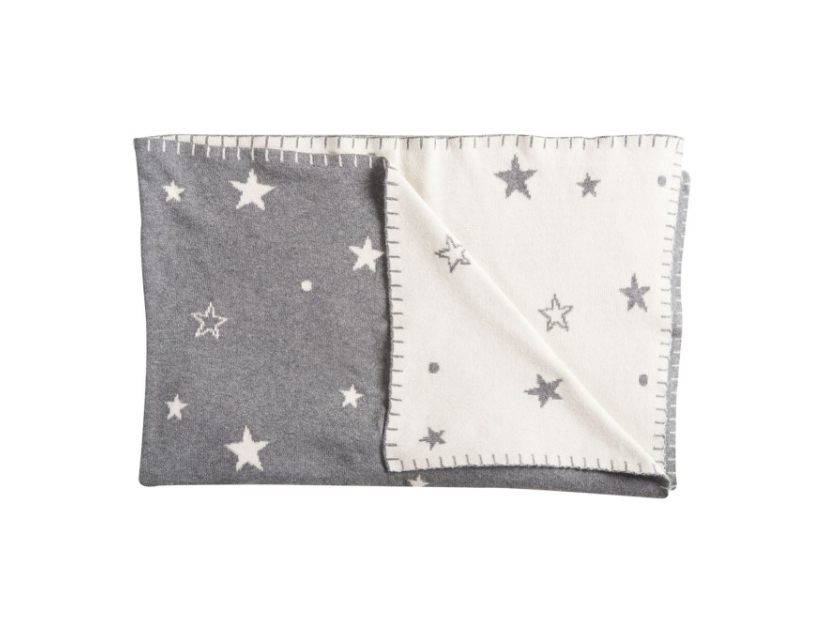 Schardt Babykuscheldecke - Sternchen grau