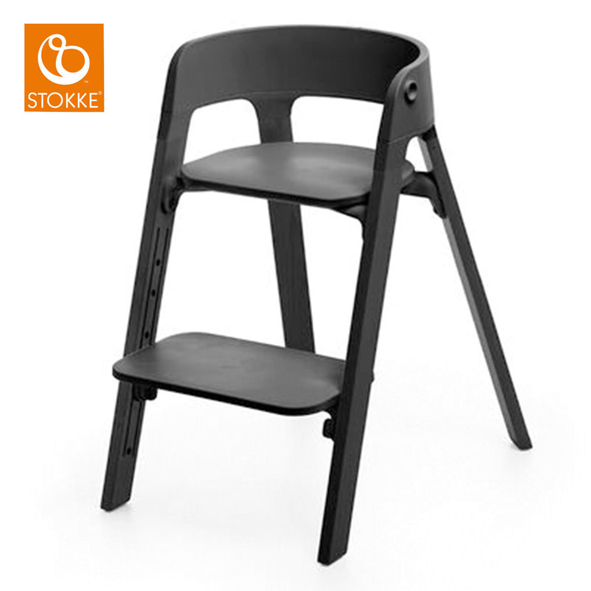 Stokke Steps Hochstuhl black/black