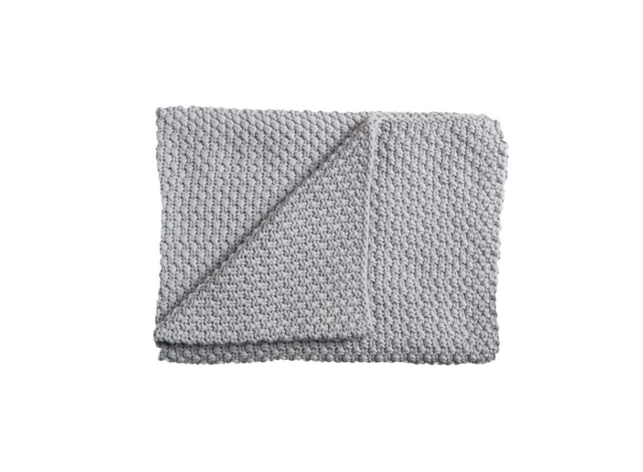 Schardt Babystrickdecke - Sunny hellgrau