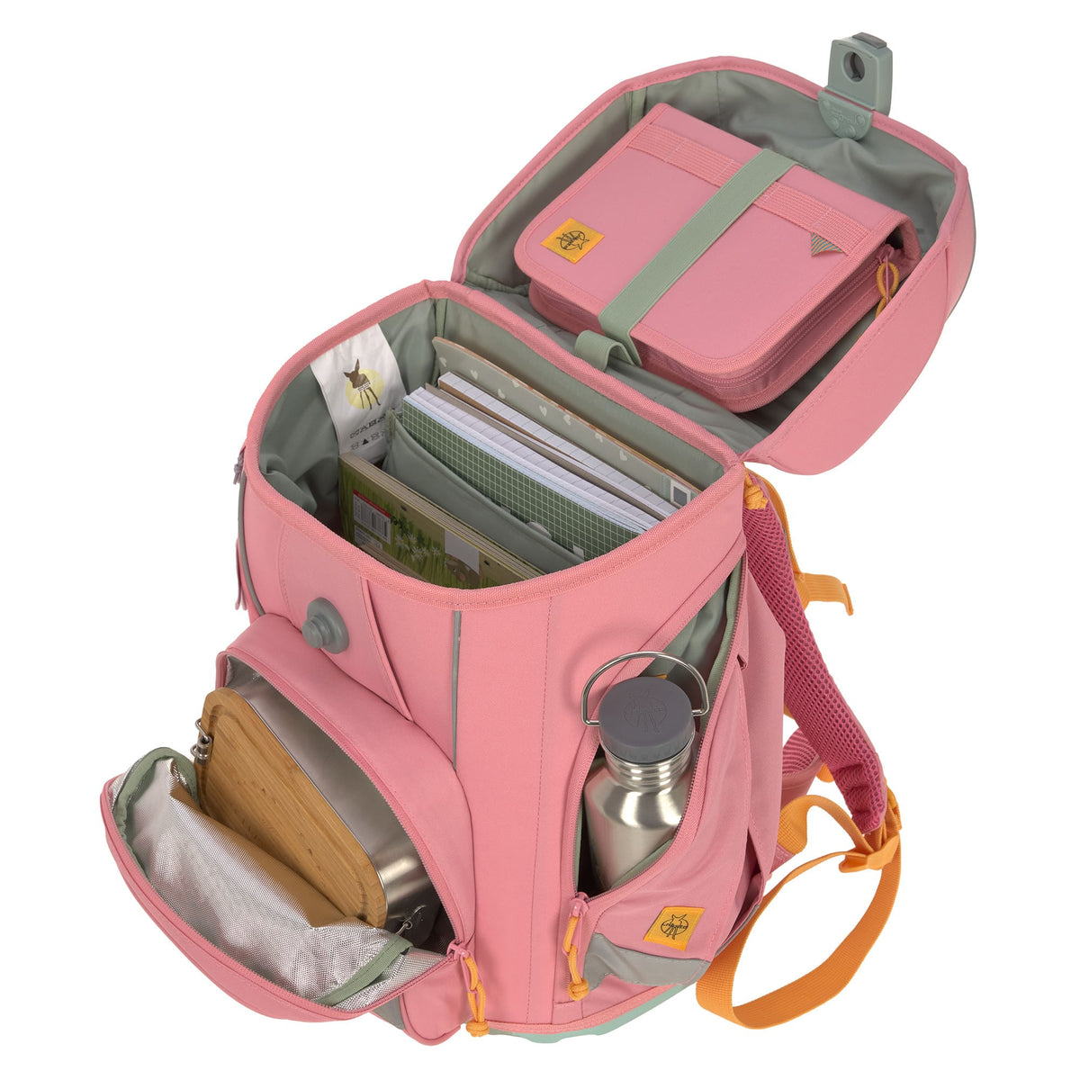 Lässig Schulranzen Set 7-teilig Boxy Unique Pink