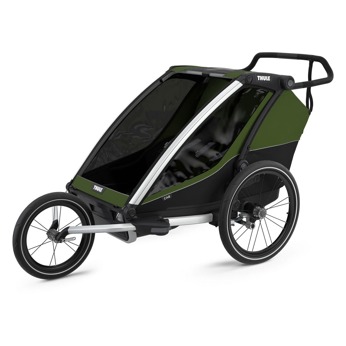 Thule Chariot Fahrradanhänger CAB 2 Cypress Green-Black