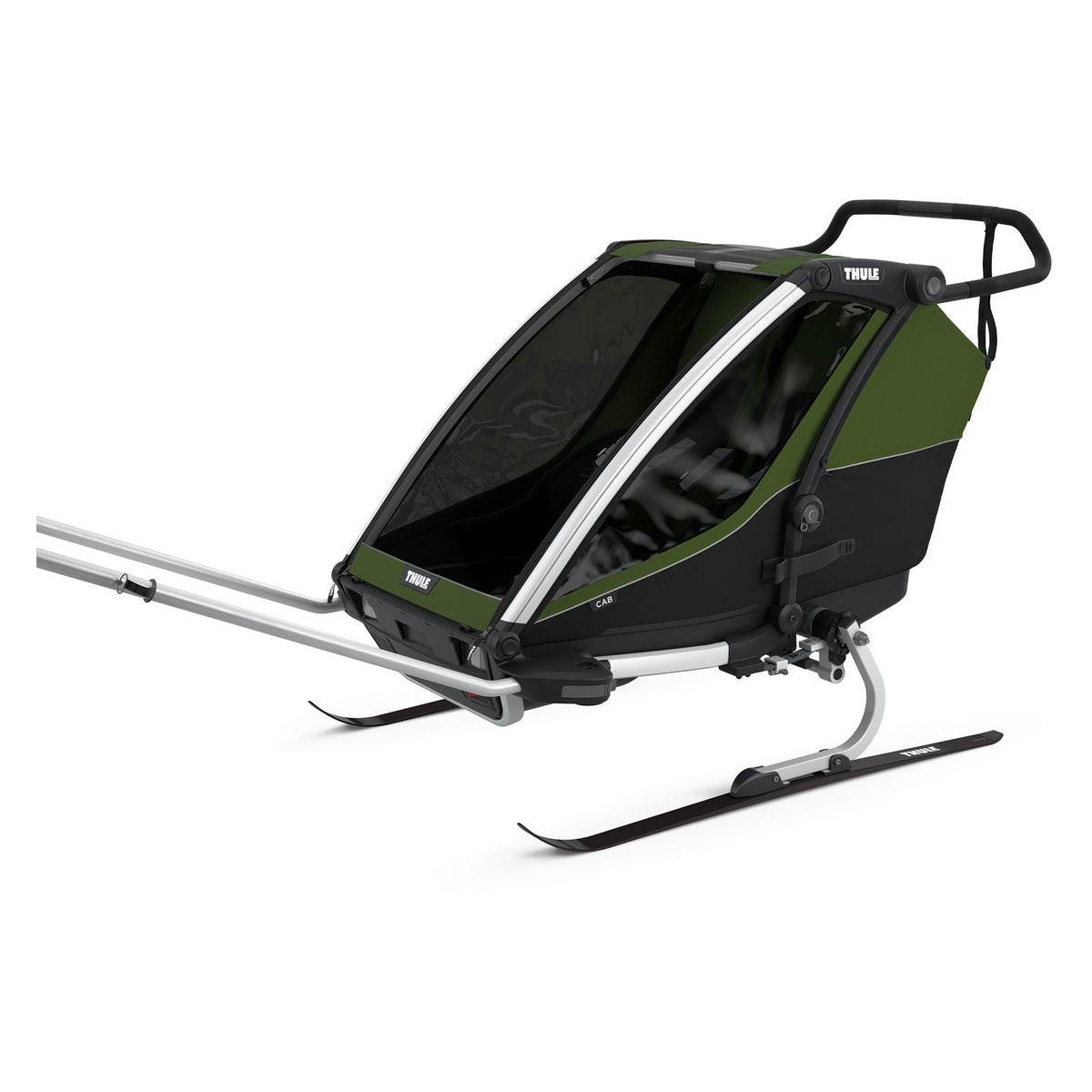 Thule Chariot Fahrradanhänger CAB 2 Cypress Green-Black