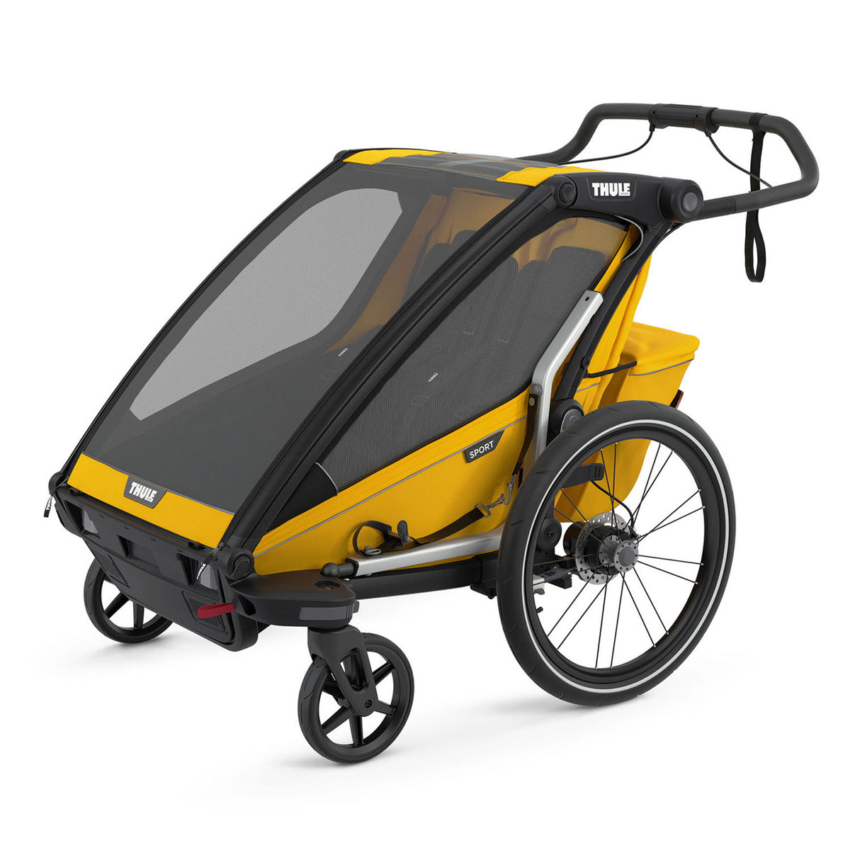 Thule Chariot Fahrradanhänger Sport 2 Spectra Yellow on Black