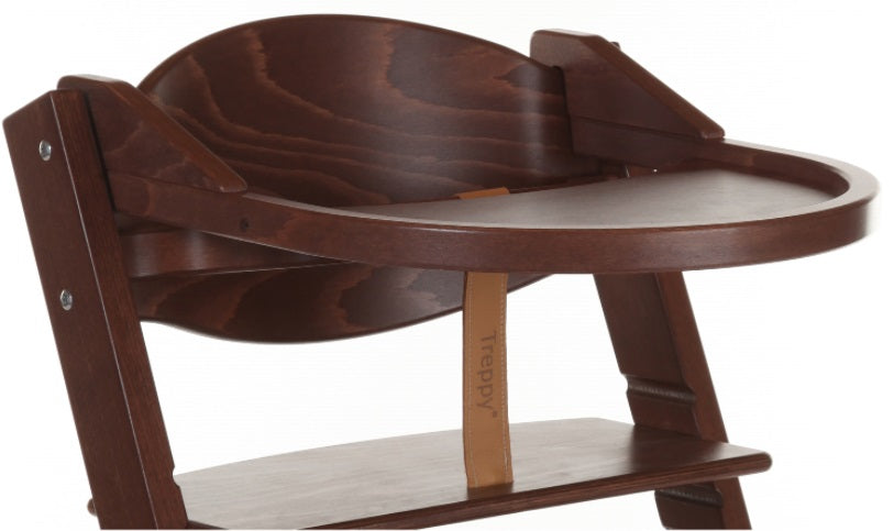 Treppy Hochstuhl Playtray Walnut