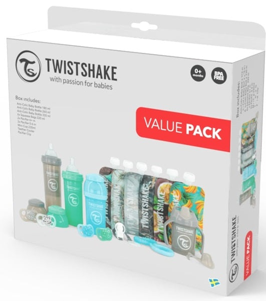 Twistshake Geschenkset mit Babyflaschen VALUE PACK 0M+
