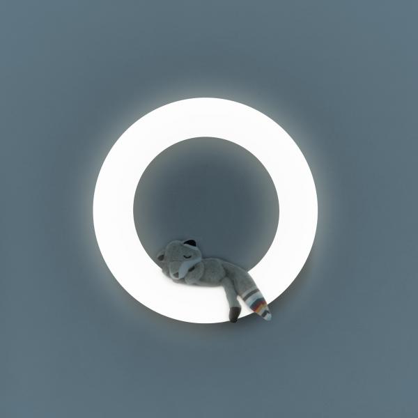 Wandlicht kabellos mit magnetischen Stofftieren