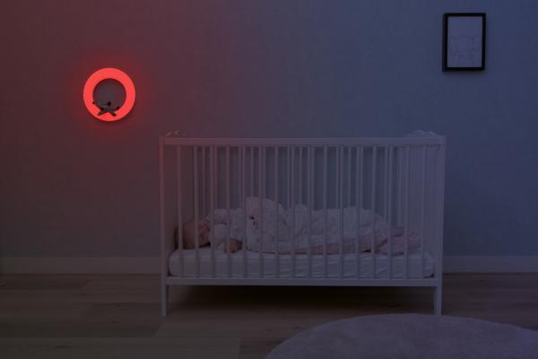 Wandlicht kabellos mit magnetischen Stofftieren