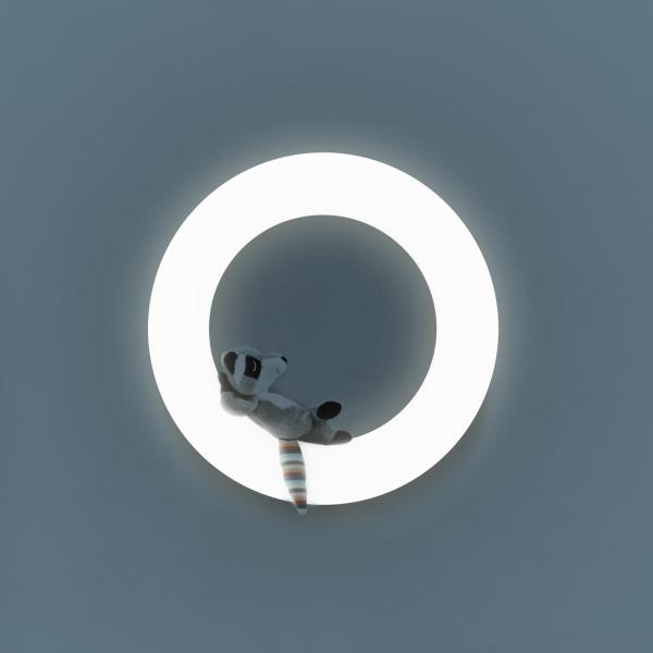 Wandlicht kabellos mit magnetischen Stofftieren