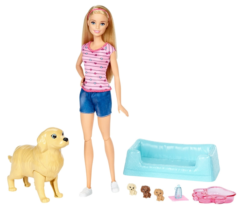 Barbie Hundemama Welpen Puppe