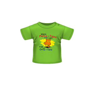 Kurzarm T-Shirt mit Spruch Wenn Mama+Papa