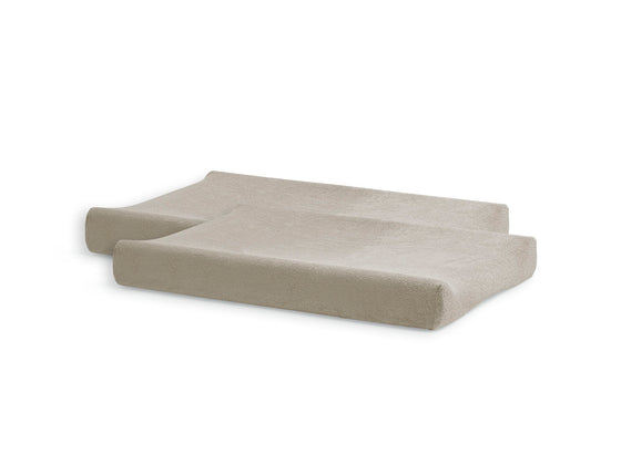 Jollein Wickelauflagenbezug Frottee 50x70 cm - Nougat - 2 Stück