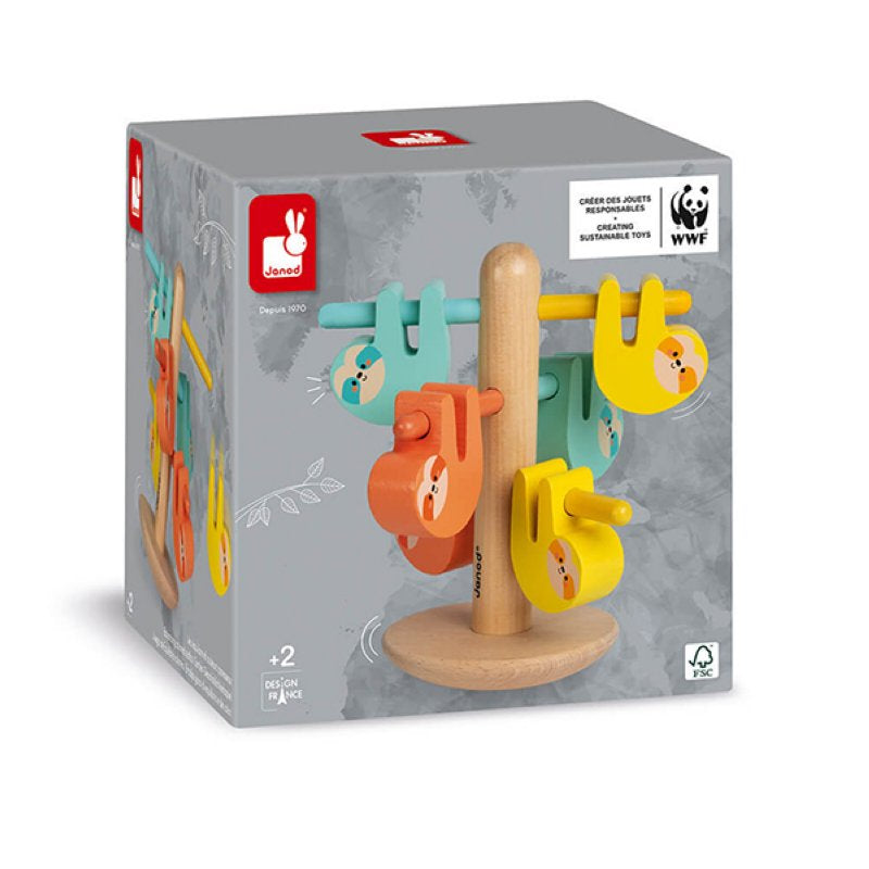 Janod WWF Balance und Farbenspiel Faultier